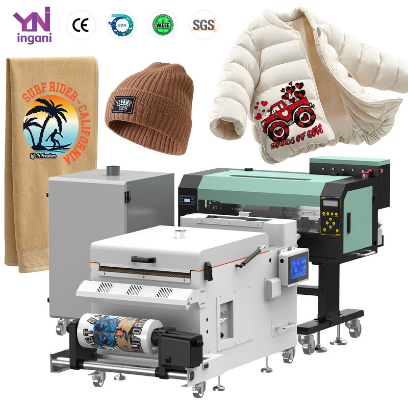 Ingani Supercolor A4 White Ink Pump Circulation 30CM DTF Printer Impresora With Dual I1600 Printhead Powder Shaking Oven Machine